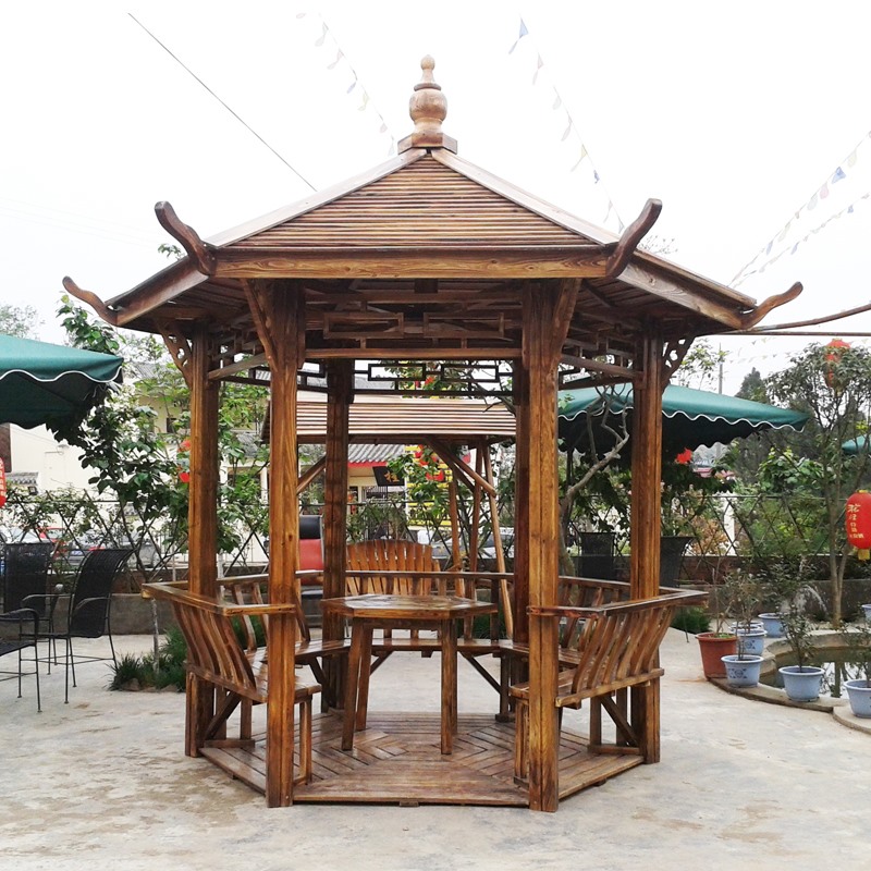 四川防腐木涼亭 四川防腐木涼亭